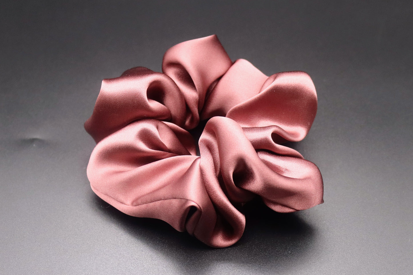 Silk Brown Scrunchie (standard size)