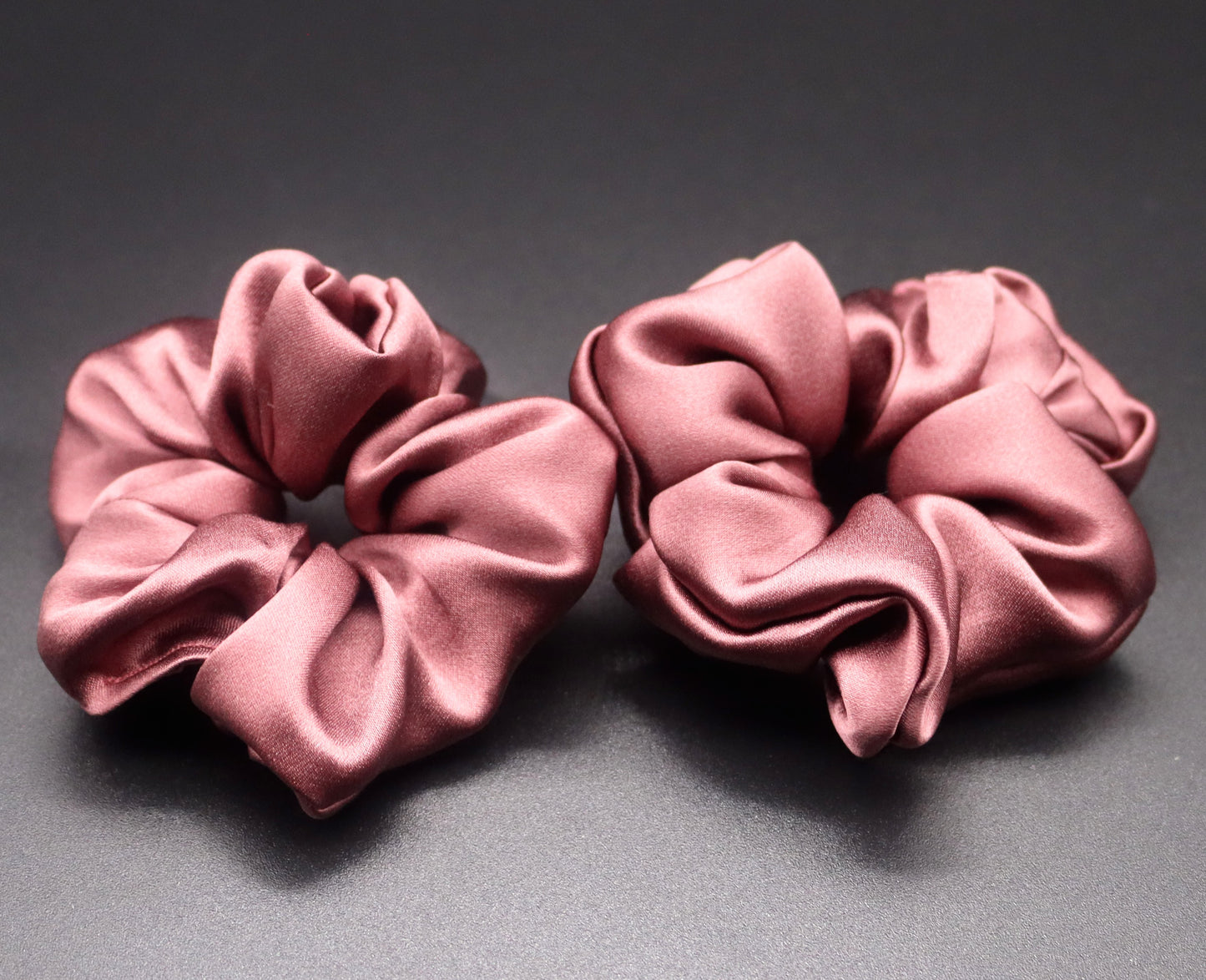 Silk Brown Scrunchie (Mini Size)